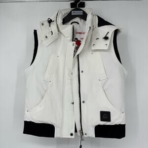 Moose Knuckles Liberty White Down-Filled Vest NWT Size S